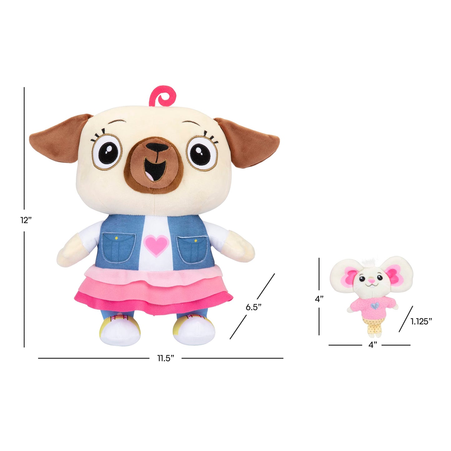 Wuiil Chip and Potato ZERONIC Jumbo Plush Toy - 12 Chip with 4 Removable Potato Pal - Official Licensed Stuffed Animal
