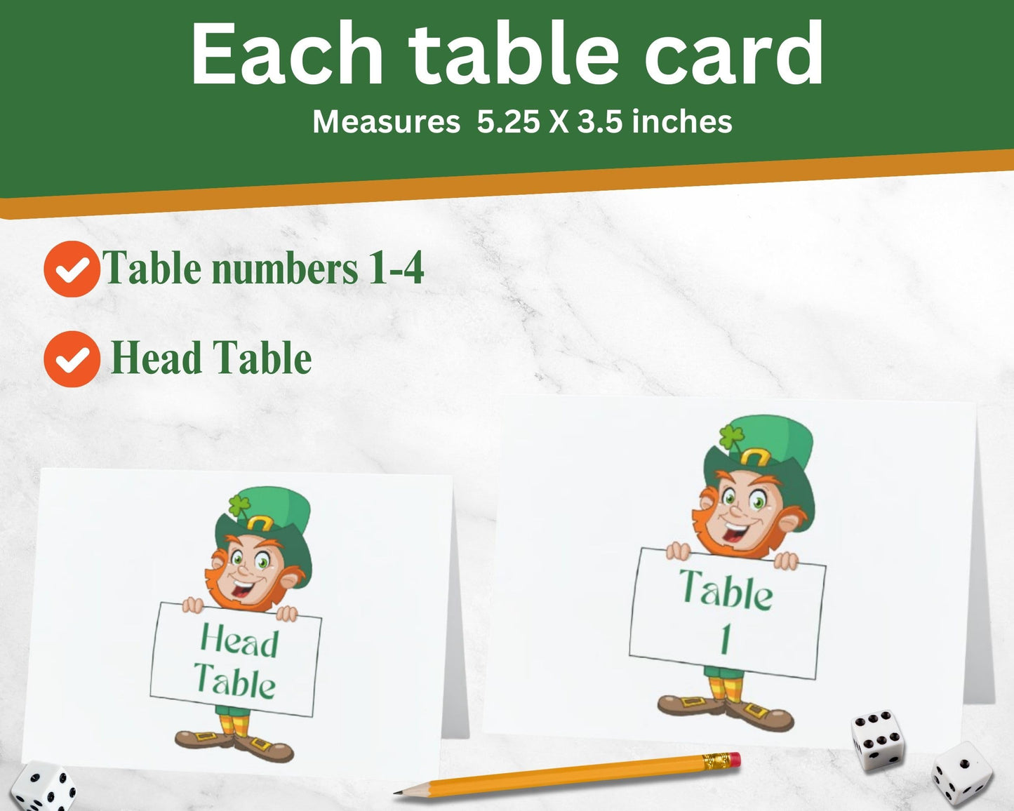 Bunco St. Patricks Day Bunco Theme Set. It'S Bunco Time! Themed Bunco Game Kit Includes Score Sheet, Tally Sheet, Ghost Player,