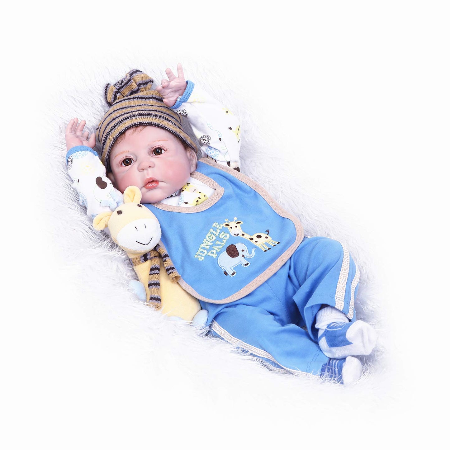 Reborn Dolls Clothes Baby Boy Clothing Outfit For 20'- 22' Reborn Newborn Dolls 0-3 Month Boy Doll Clothes