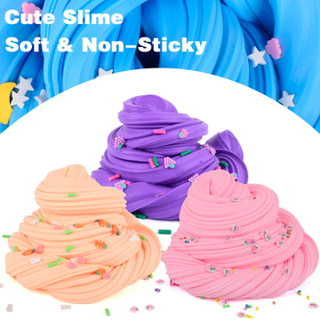 WUHUANIU 15 Pack Mini Slime Butter Slime Party Favors Soft Non-Sticky and Stretchy Slime Kit for Classroom Prizes Christmas Stocking Stuffers Goodie Bag Stuffers for Kids Boys Girls N001 N002