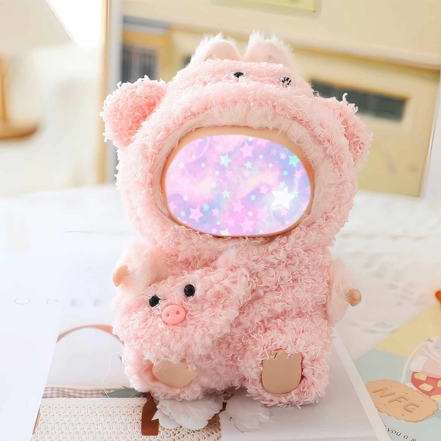 17cm Doll Clothes Set (No Doll Included), Overalls Set for 6.7inch Doll Suit, Faking Animal Style Outfit Jumpsuit, Cute Fashion