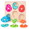 Lzdmy Montessori Wooden Puzzle For Toddlers 1-3, Dinosaur Egg Wooden Toy For 2+ Year Old, 1 Year Old Boy And Girl Gifts, Baby Pu