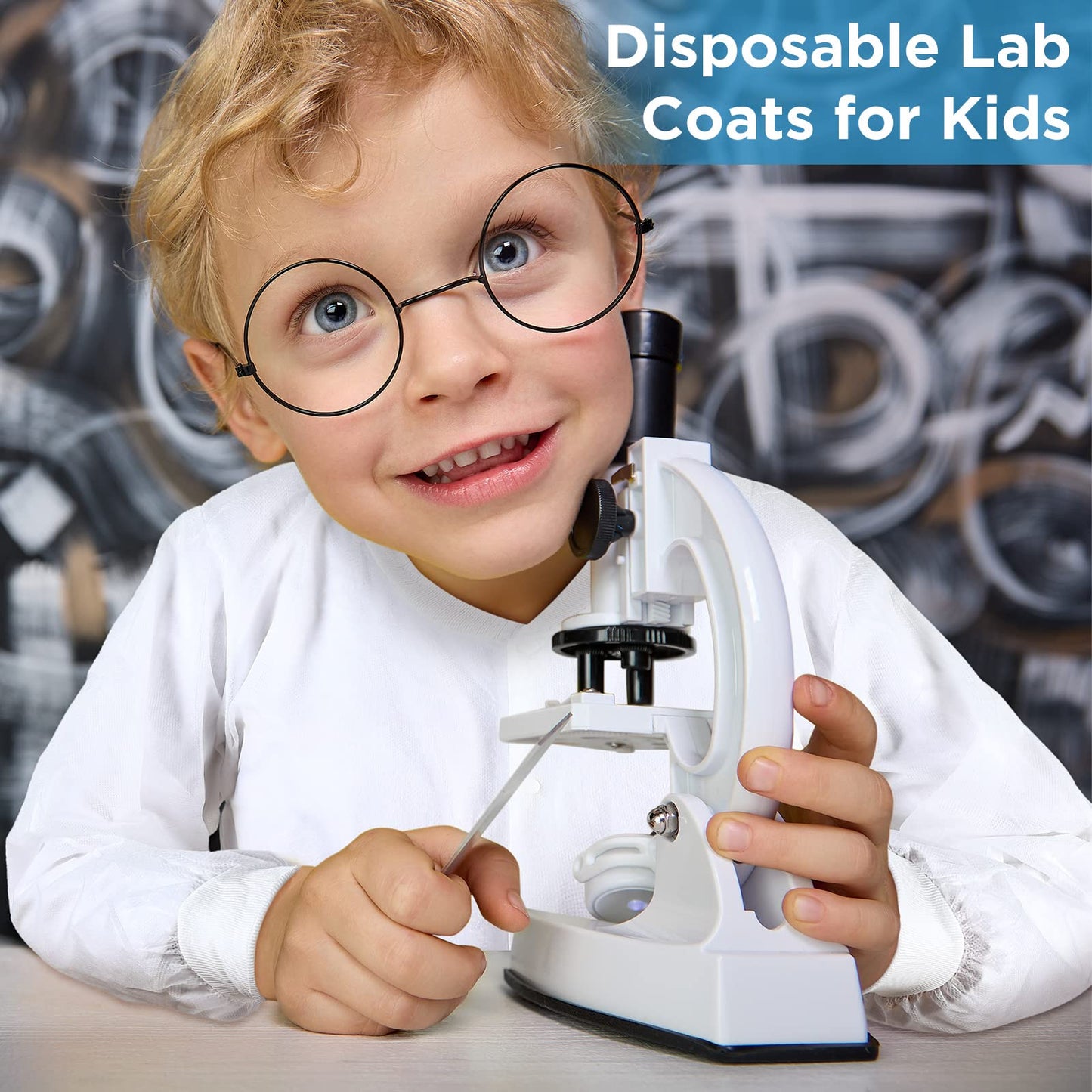 Jeyiour 20 Pack Disposable Lab Coats For Kids White Scientist Costume Kids Lab Coat Scientist Bulk Toddler Doctor Costume With E