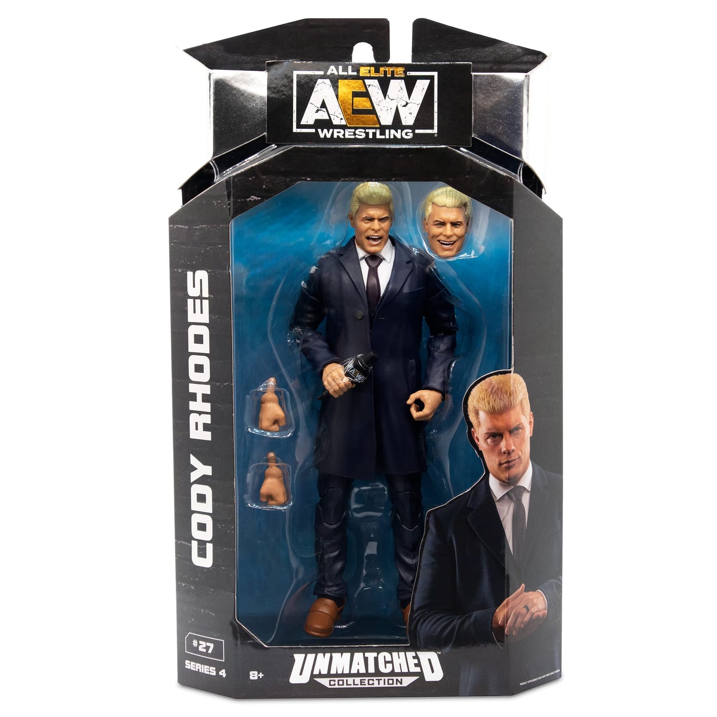 AEW Cody Rhodes Toy Wrestling Figure - Unmatched Series 4, Multicolor, Plastic