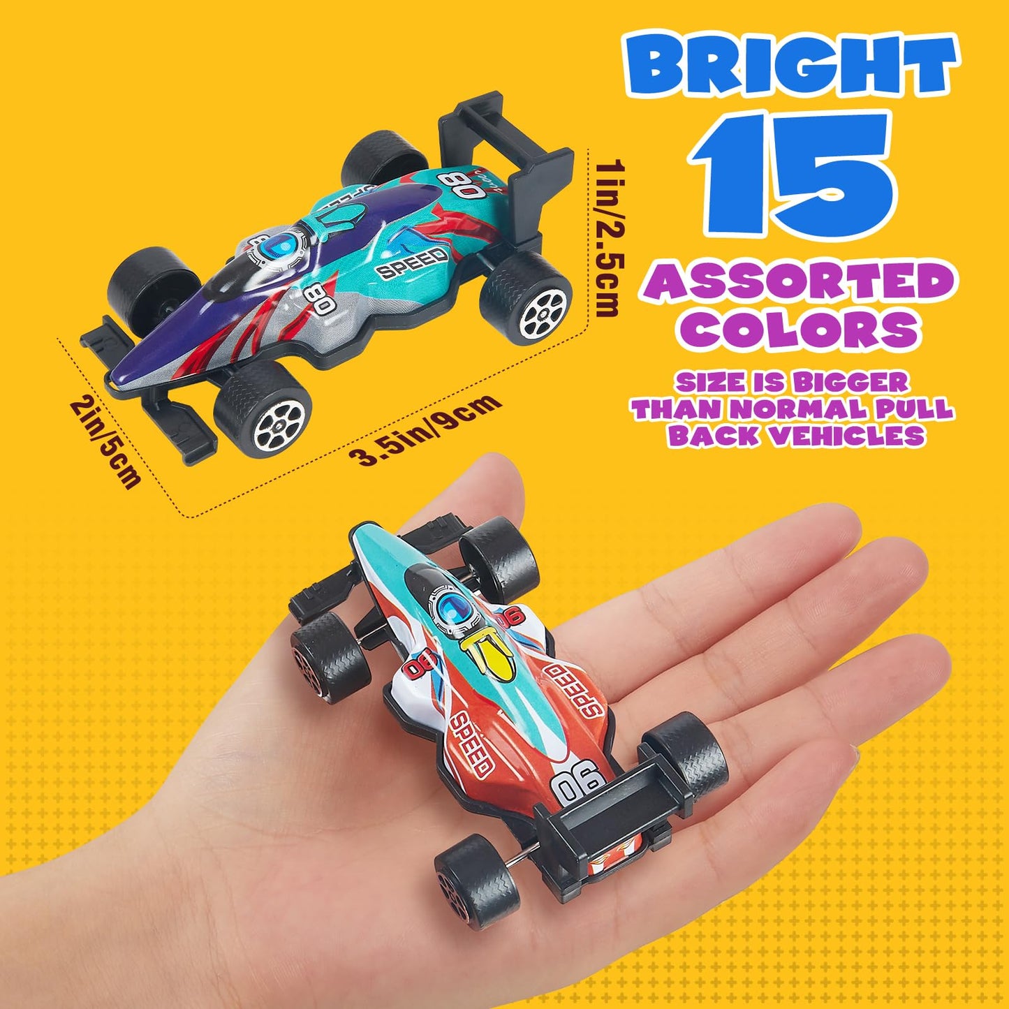 Yccheng Pull Back Cars 15 Pack 1:43 Toy Model Set Small Race Cars For Toddlers Kids Ages 1 2 3 4 5 6 Year Old Boys And Girls Eas