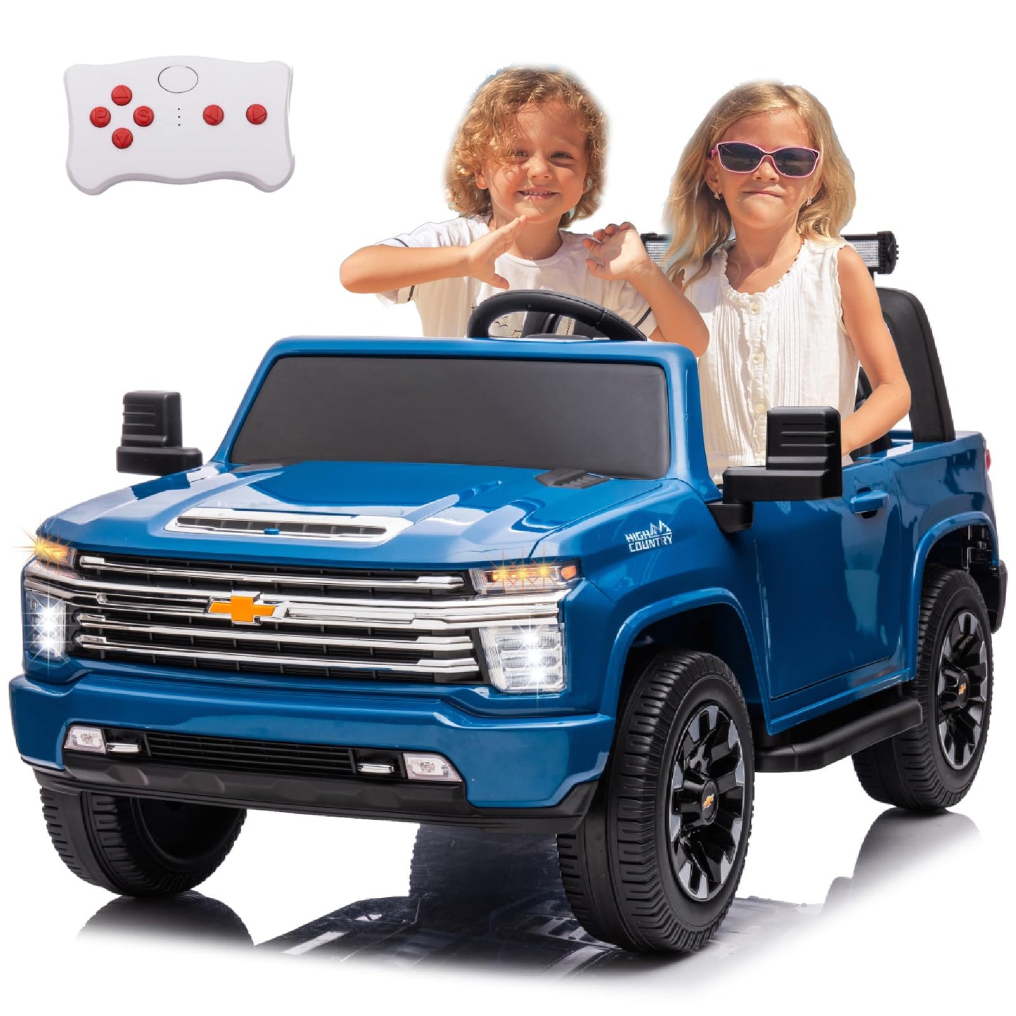 LUIBAS 24V Kids Ride On Car 2-Seater Ride On Toy Truck for Big Kids, Electric Vehicles Ride on Toy Car with Remote Control for B