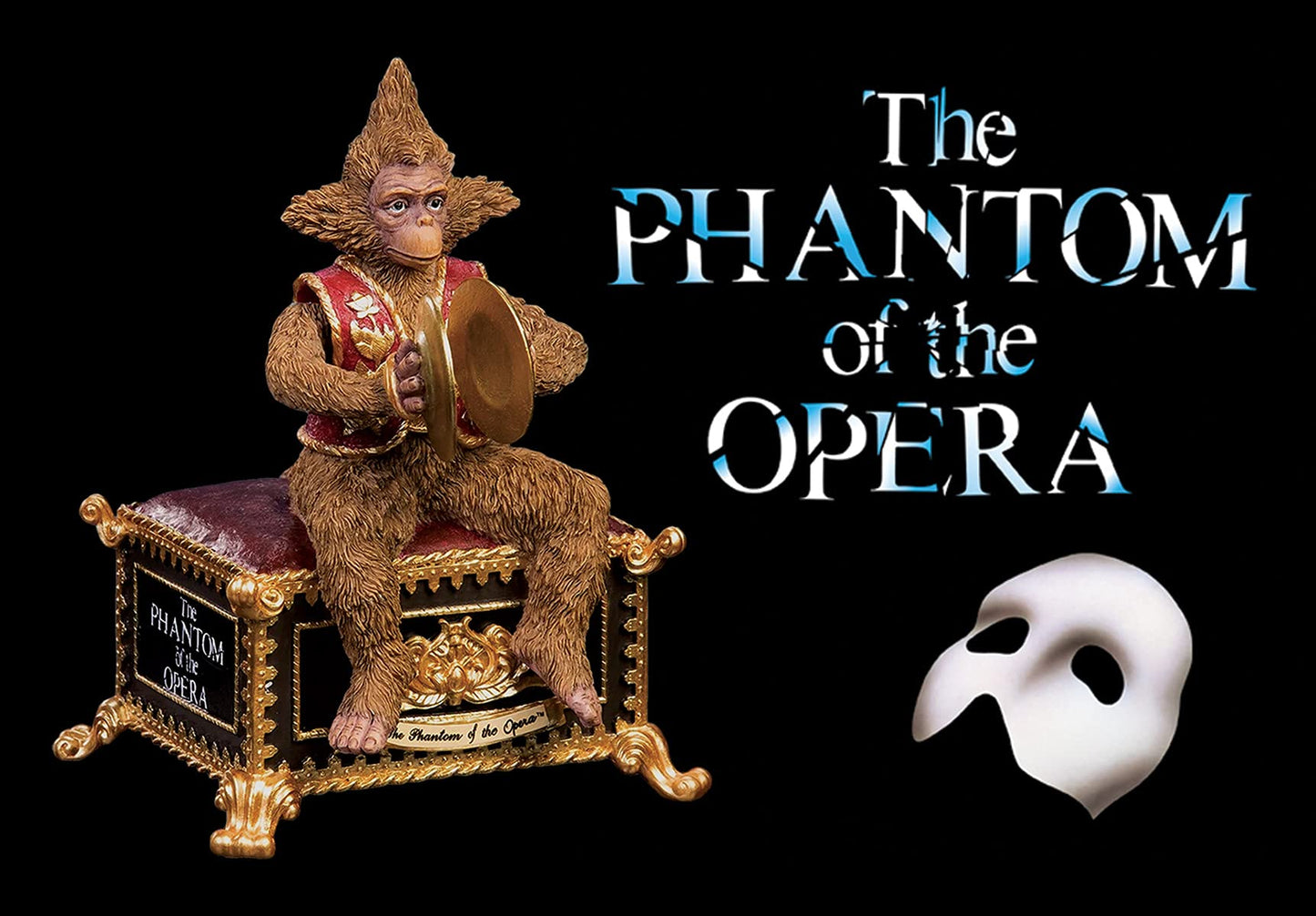 The San Francisco Music Box Company The Phantom of The Opera Musical Monkey Figurine