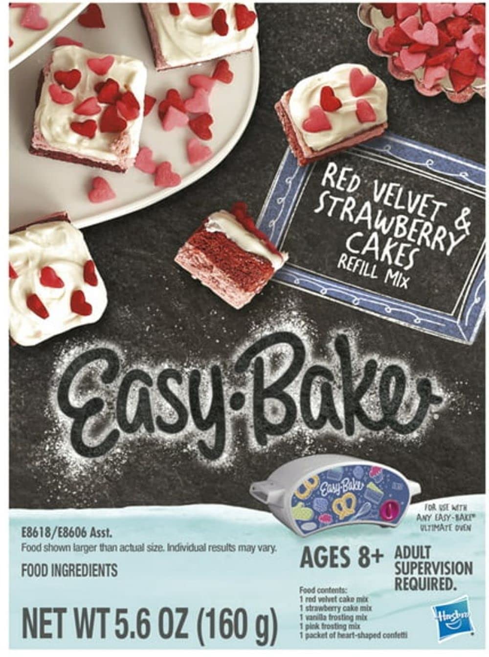 Easy Bake Oven / Pan/ Pan Tool/ Red Velvet Cupcakes Refill / Pink Kid-Sized Apron / Rainbow Whisk / Pink Frosting Piping Bag (7