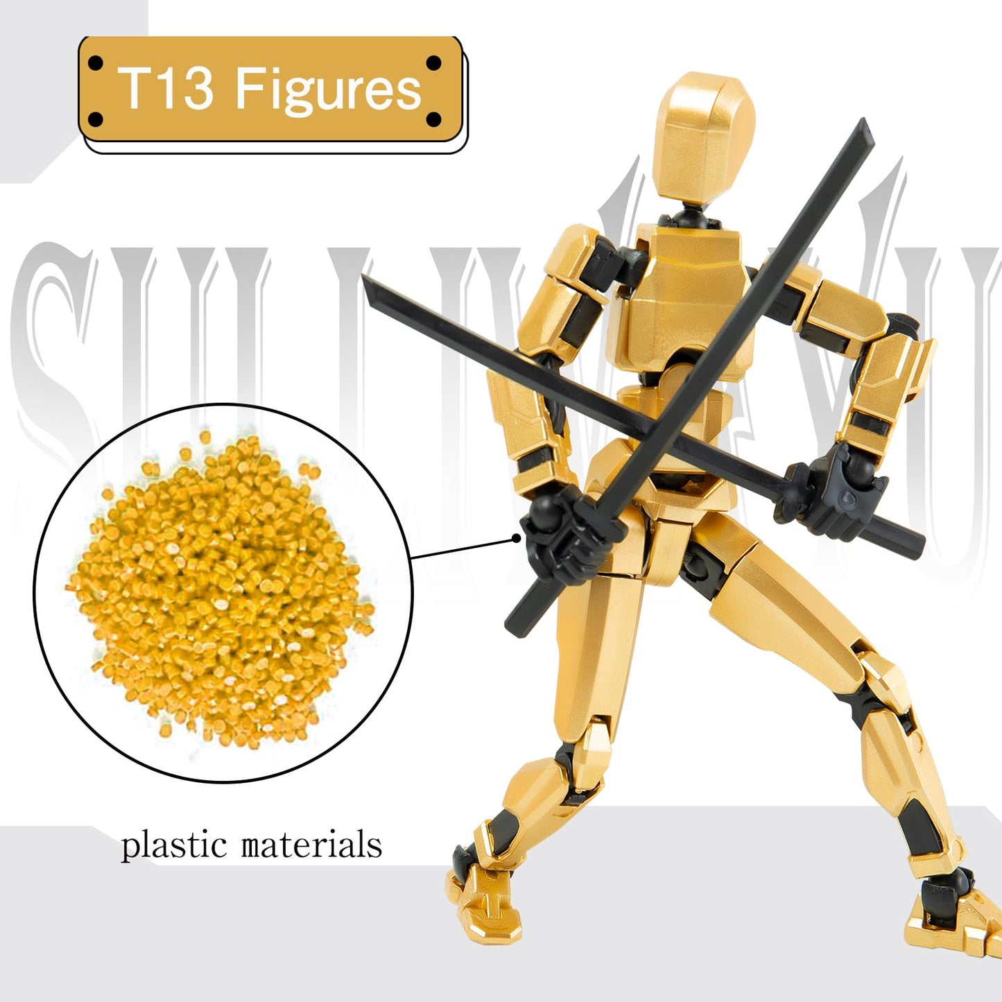 Sulliwayu 4Pcs Assembled Titan T-13 Action Figures Set Lucky Dummy Nova 13 Action Figure Robot Stick Figures Fidget Toys For Boy