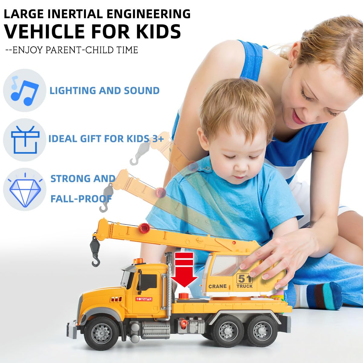 Csdcsd Tow Truck And 2-In-1 Flatbed Truck Playset With Lights & Sounds - Perfect For Boys Aged 3+, Includes Transport Trailers A
