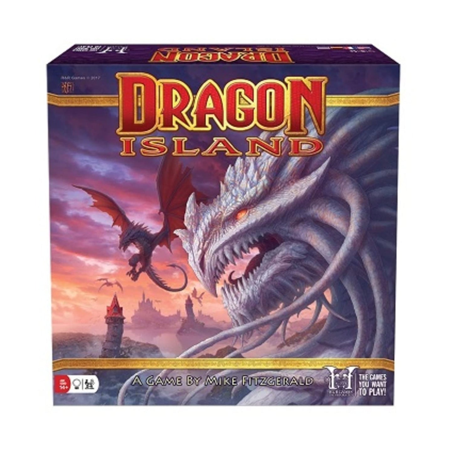 R&R Games Dragon Island Fantasy Exploration Board Game - Large, Wood, Multiple Colors, Model 350 for Adults and Teens