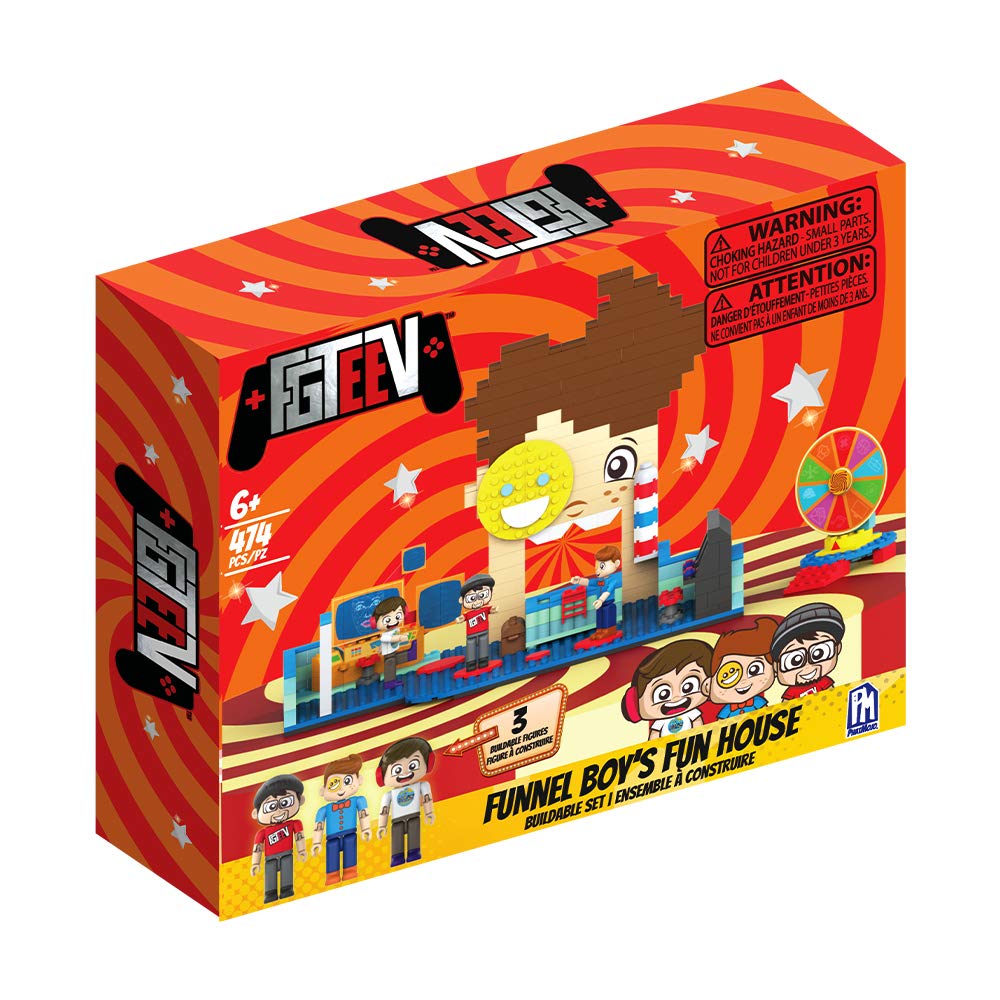FGTeeV Funnel Boy Fun House Buildable Set - 474 Pieces, Multicolor, Plastic Construction