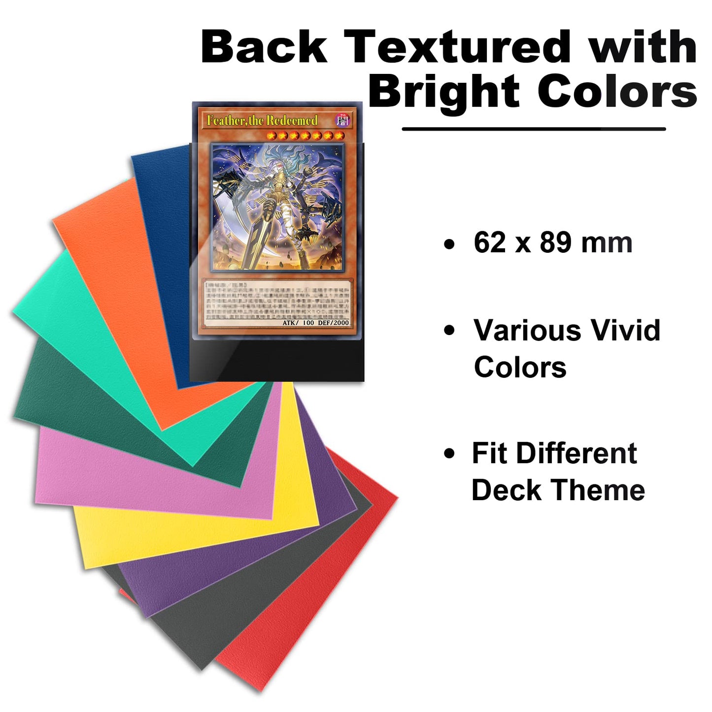 Black Yu-gi-oh Card Sleeve 200 Pack Japanese Small Card Sleeves 62x89mm Back Textured Perfect Shuffling Protect Your Japanese Sized Trading Cards Kpop Photocard Never Tear