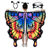 Whiteuniqoon Butterfly Costume Halloween Costumes For Girls Kids, Butterfly Wings Costume Cape Shawl For Girls Fairy Wing (011)