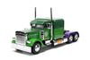 Jada Hollywood Rides 1:24 Scale Die-Cast 1992 Peterbilt 379 Big Rig Box Hulk Edition - Opening Doors, Rubber Tires, Detailed Int