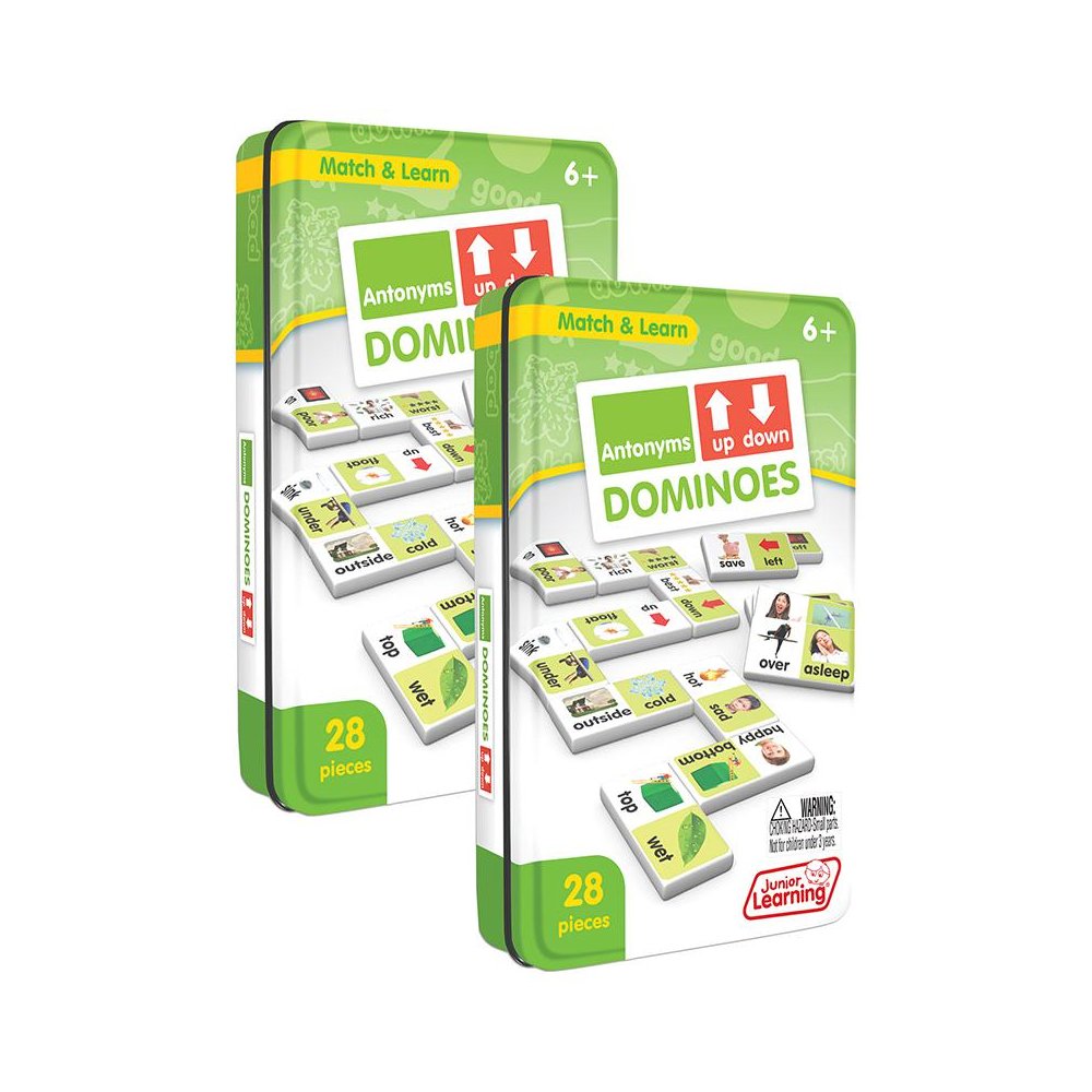 Antonyms Match & Learn Dominoes, Pack of 2