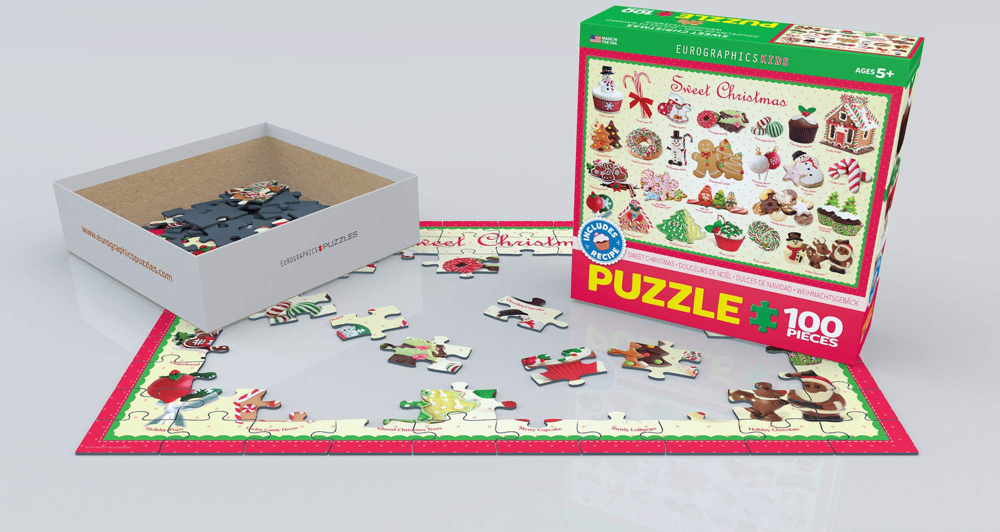 Sweet Christmas Puzzle, 100-Piece