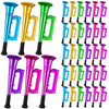 36 Pcs Plastic Trumpet Kids 6 Inch Noise Toys Play Metallic Trumpet Mini Shiny Blow Horn Noise Makers Toy Plastic Colors Musical