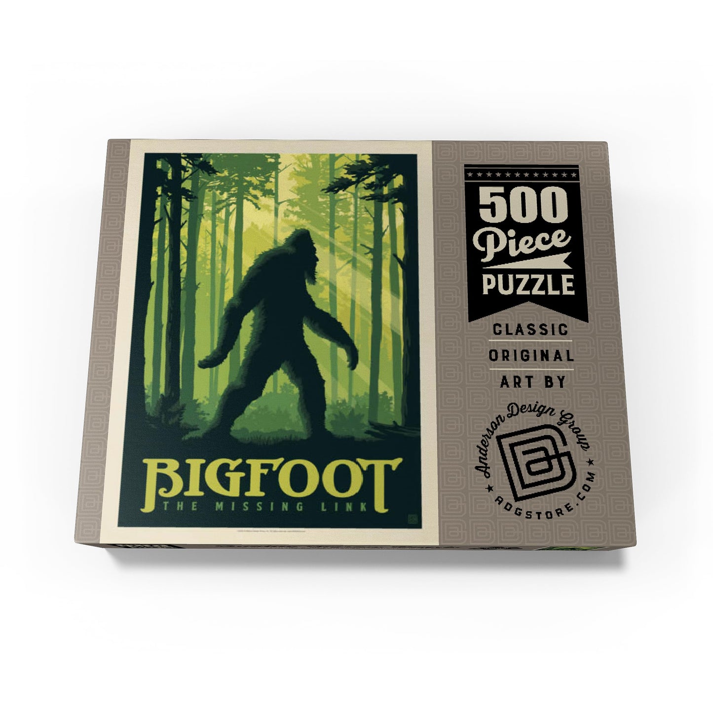 Mypuzzle Bigfoot: The Missing Link, Vintage Poster - Premium 500 Piece Jigsaw Puzzle For Adults