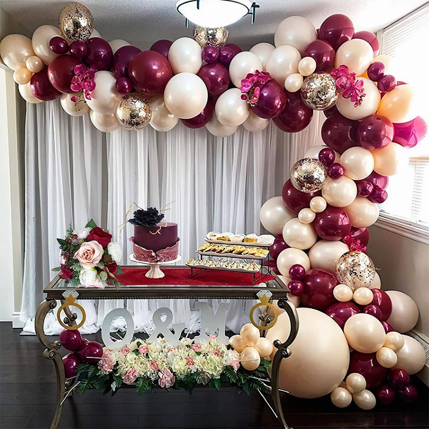 Chrome Fuchsia Balloons, 50 Pcs 10 Inch Double-Layered Metallic Fuchsia Pink Balloons, Shiny Thick Chrome Metallic Magenta Latex Helium Fuchsia Magenta Balloons For Birthday Wedding Party Decoration