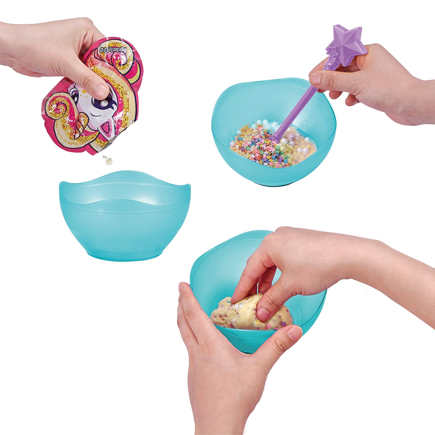 Oosh Potions Slime Surprise (Teal) By Zuru Diy Slime Kit With Sparkles, Beads, Glittler, Stress Relief, Party Favors, Magical Fluffy Putty Slime For Kids And Girls Ages 6+