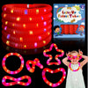 Yofobu Red Light Up Pop Tubes,24Pack Glow Sticks Party Favors For Kids Easter Basket,Led Sensory Fidget Tubes For Goodie Bag Stu