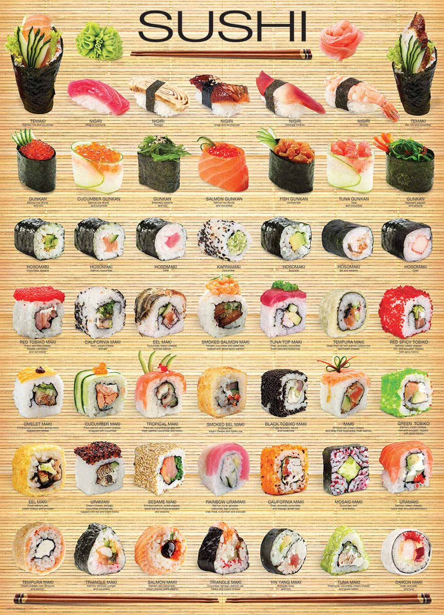 Eurographics Sushi Puzzle (1000-Piece) (6000-0597) , Orange