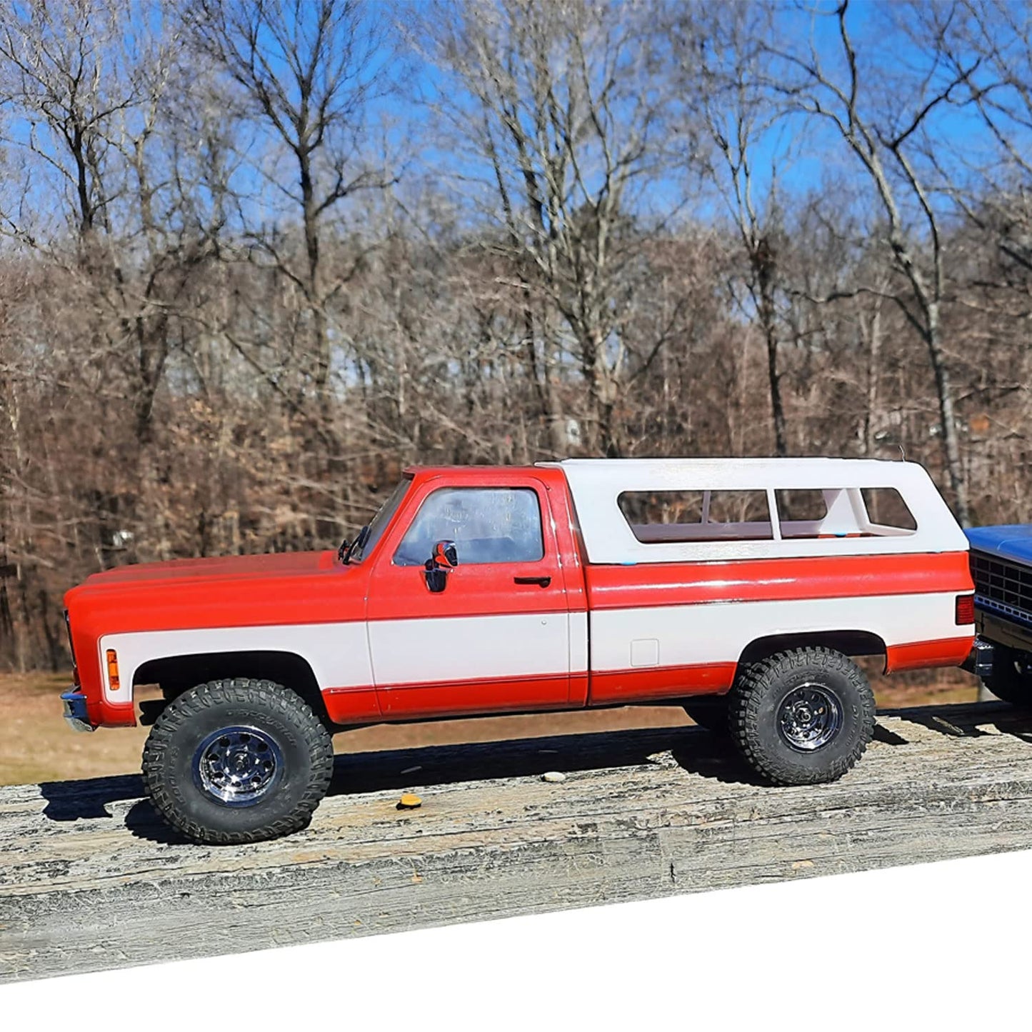 Canopy Topper for FMS FCX18 K10 / Eazyrc Glacier RC Crawler Truck Upgrade Parts(No Vehicles Included)- White