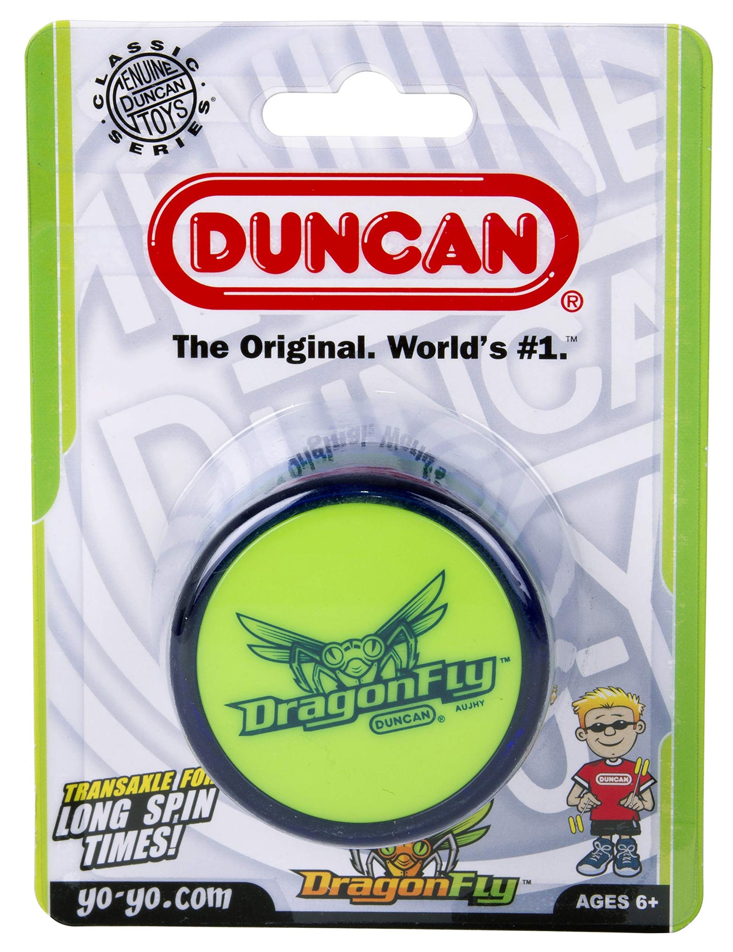 Duncan Dragonfly Yo-Yo -Blue With Green Cap, Pack Of 1