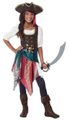 California Costumes Boho Pirate Costume for Kids, Medium Size, Multi Color, Model 3022-040, Made of Vinyl