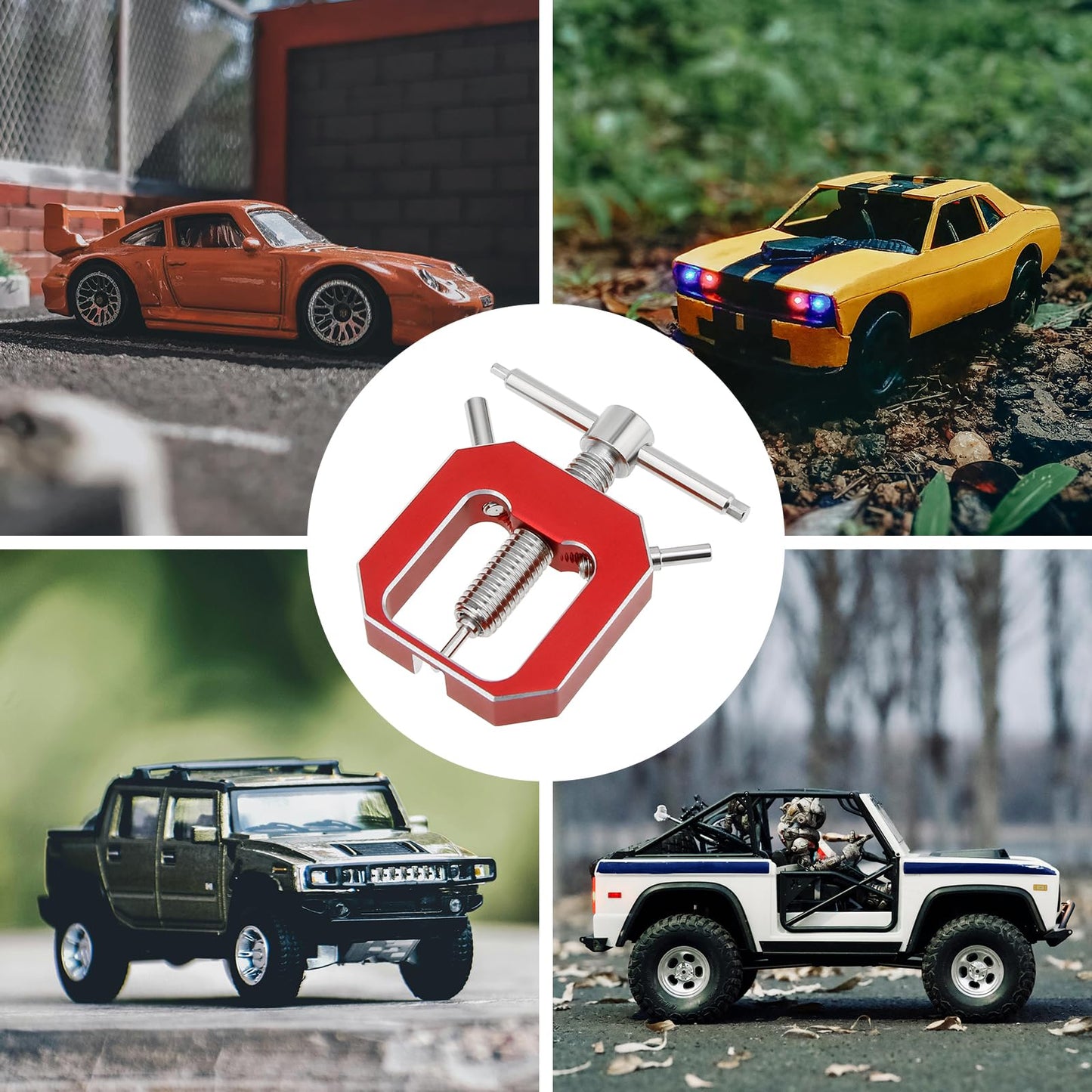 Omninmo Motor Gear Puller, Universal Motor Pinion Gear Puller Remover Mini Gear Puller for RC Vehicle Models Rc Car Fan (Color-r