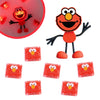 Glo Pals X Sesame Street Water-Activated Bath Toy With 6 Reusable Light-Up Cubes For Sensory Play (Elmo, Cubes With Character)