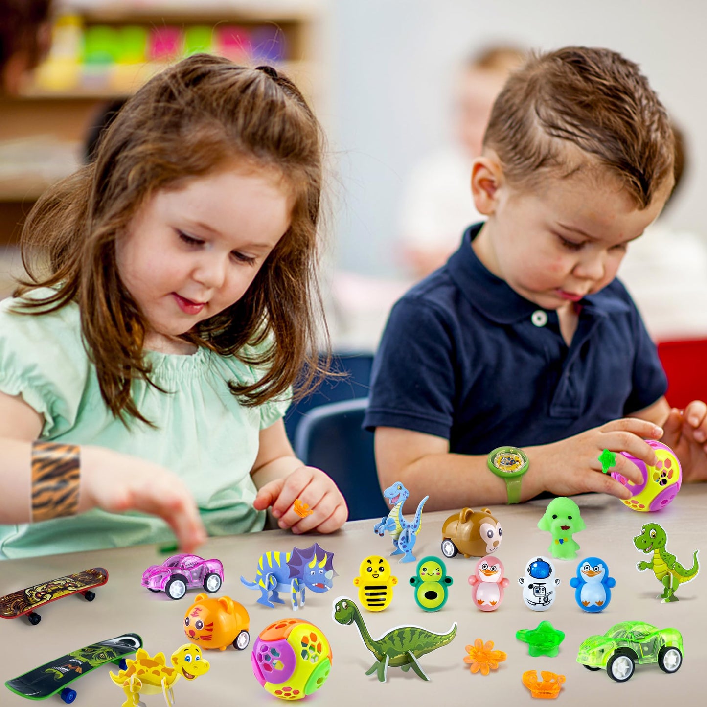 XIPEGPA 62PCS Party Favors Toy Assortment for Classroom Rewards Bulk Toys Birthday Party Toys Goodie Bag Filler Treasure Box Gif