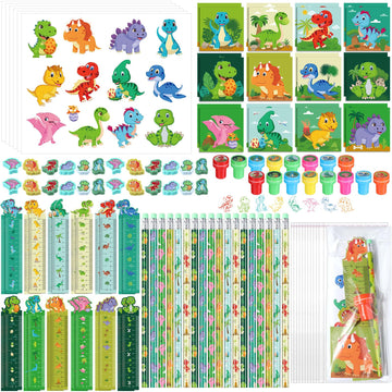 Perkoop 24 Pack Dinosaur Party Favors Dinosaur Birthday Party Supplies Dinosaur Goodie Bags For Boys Girls Birthday With Noteboo