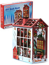 Prextex Diy Christmas Book Nook - 232 Building Pieces - Full Miniature Dollhouse Set With Aaa Battery (Not Included) Operated Li