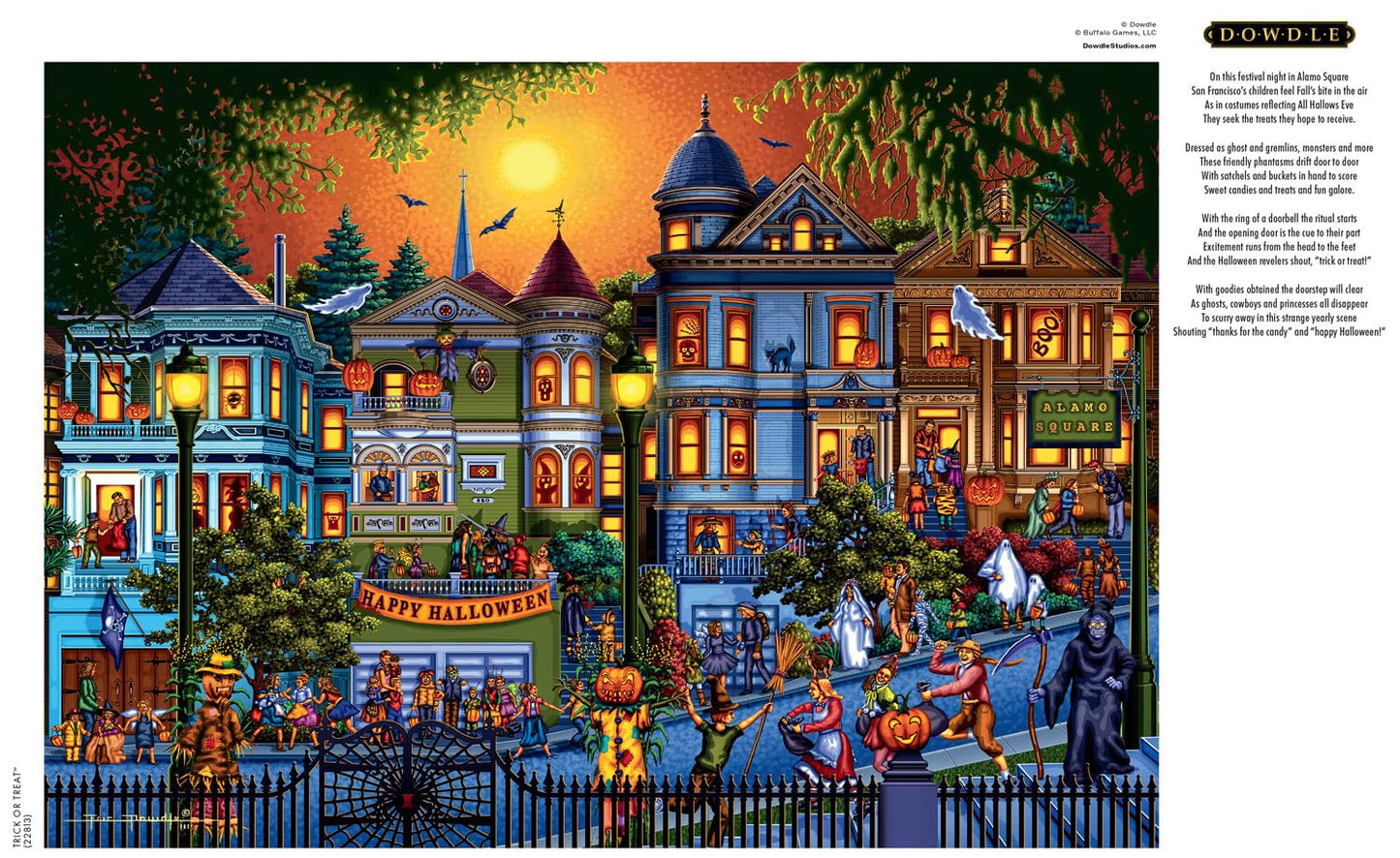 Buffalo Games 300 Piece Jigsaw Puzzle - Trick or Treat - Multicolor - 21.25 x 15.00 - Challenging Puzzle for Adults