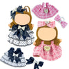 2 Pack Clothes Outfits Set for 17cm Doll(Not Includ Doll) 17cm Clothing Accessories Hat Pants&Skirt Set Cute Fashion Style
