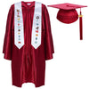 Newrara Kindergarten Graduation Cap and Gown Stole Package for Kids (Maroon, 27)