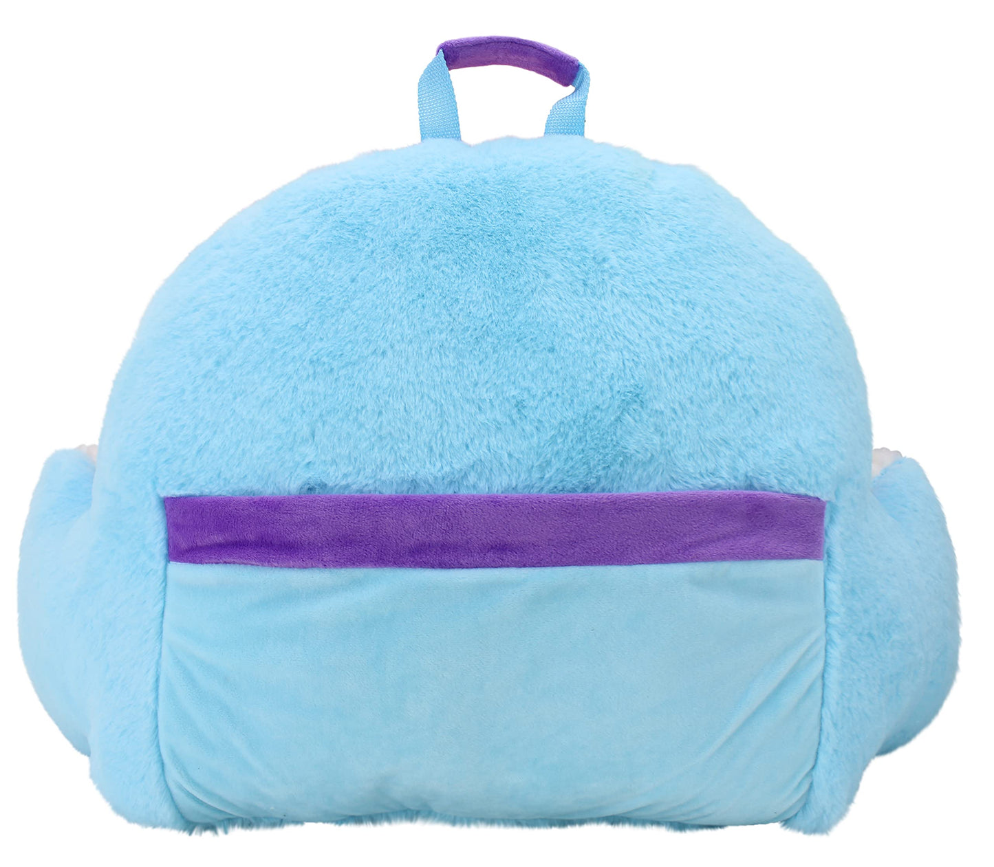 Soft Landing | Nesting Nooks | Soft And Cuddly Portable Back Rest And Reading Pillow With Storage Pocket - Rainbow
