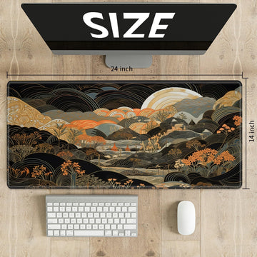 for MTG Playmat TCG Board Game Mat Plus 50 Pcs Card Sleeves, 24 x 14 Table Mats Game Mousepad with Soft Surface Non-Slip Base fo