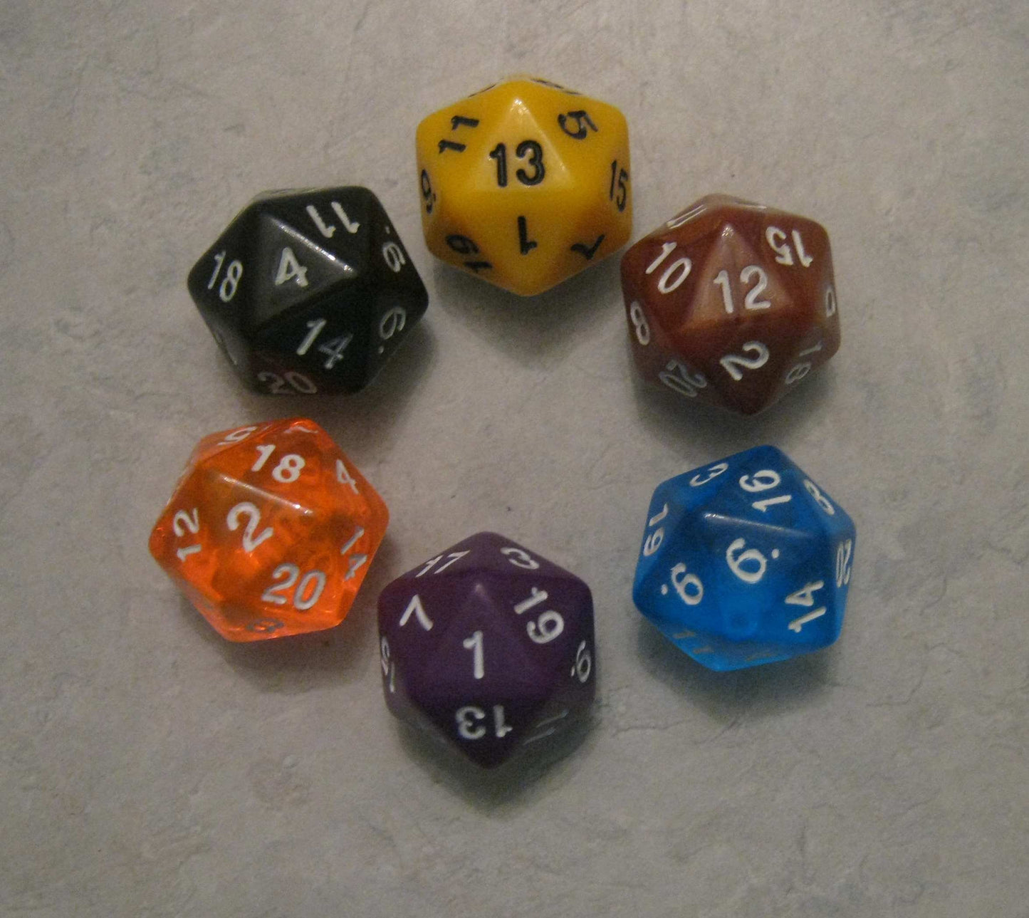 15x Sets of 7 (that is, 105!) Polyhedral Dice for RPGs (Dnd, Pathfinder) with 7 Dice Bags!