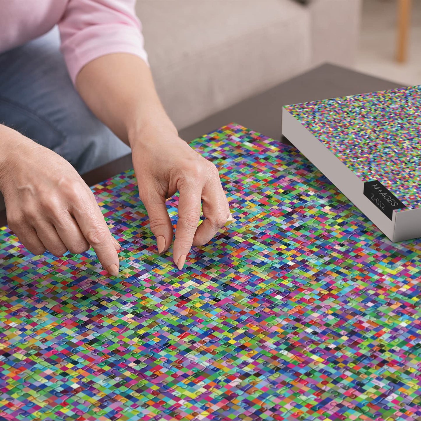 BBOLDIN 1000 Piece Impossible Difficult Puzzle, Hard Cardboard Jigsaw for Adults, Colorful Challenge, Model 34378344497433
