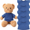 Skylety 6 Pcs Bear Clothes Basic Bear Tee Shirt Classic Stuffed Animal T Shirt Plush T Crew Neck Clothes For Stuffed Doll With 14 - 18 Inch(Blue)