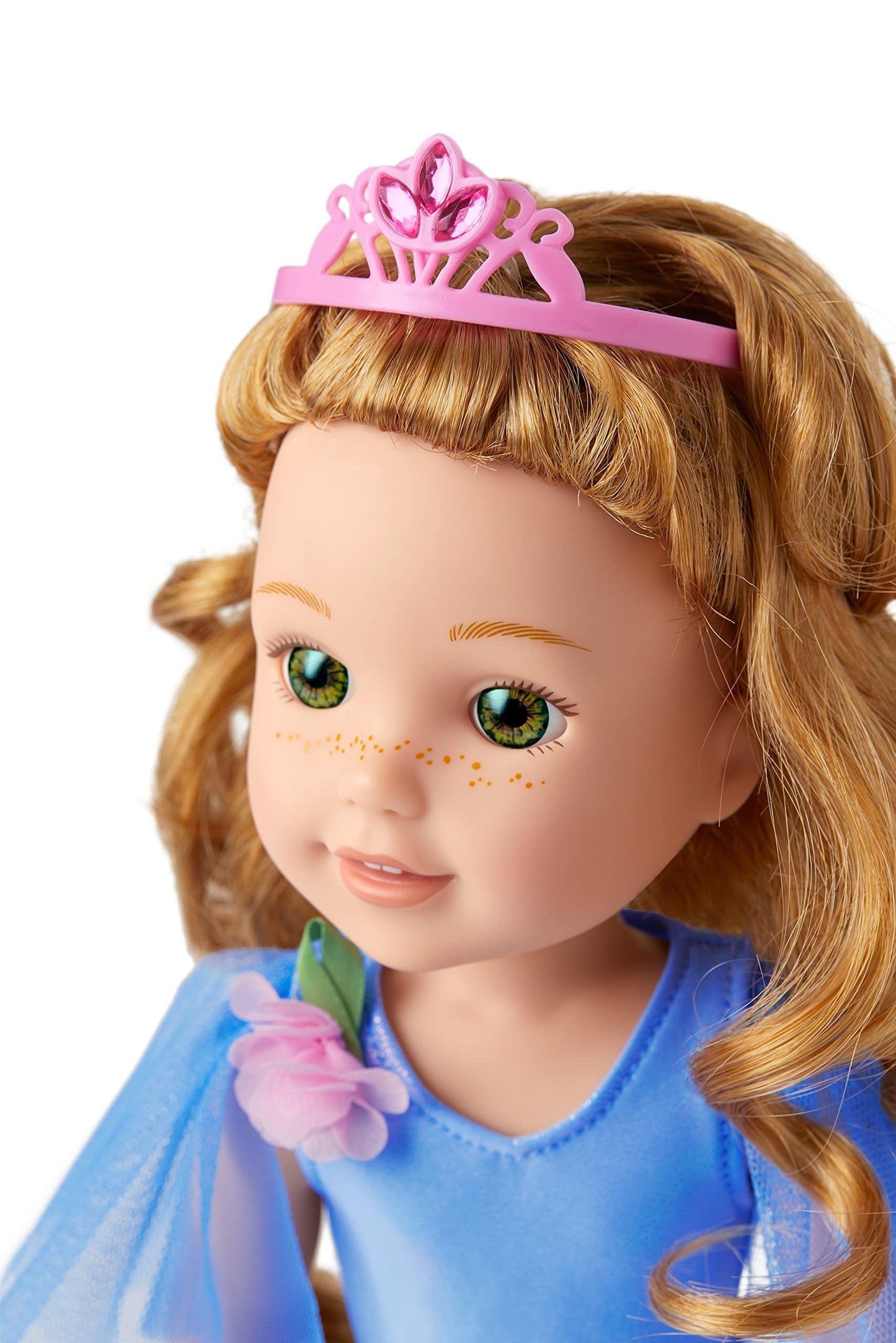 American Girl Welliewishers 14.5-Inch Doll Princess In Bloom Outfit With Matching Shoes And Pink Tiara, For Ages 4+