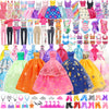 ZITA ELEMENT 101 Pcs Doll Clothes and Accessories Ramdom Style Gift Box Package 5 Wedding Gowns 2 Fashion Dresses 2 Casual Outfit 2 Swimsuits 67 Accessories for 11.5 inch Doll Clothes for Age 3-10