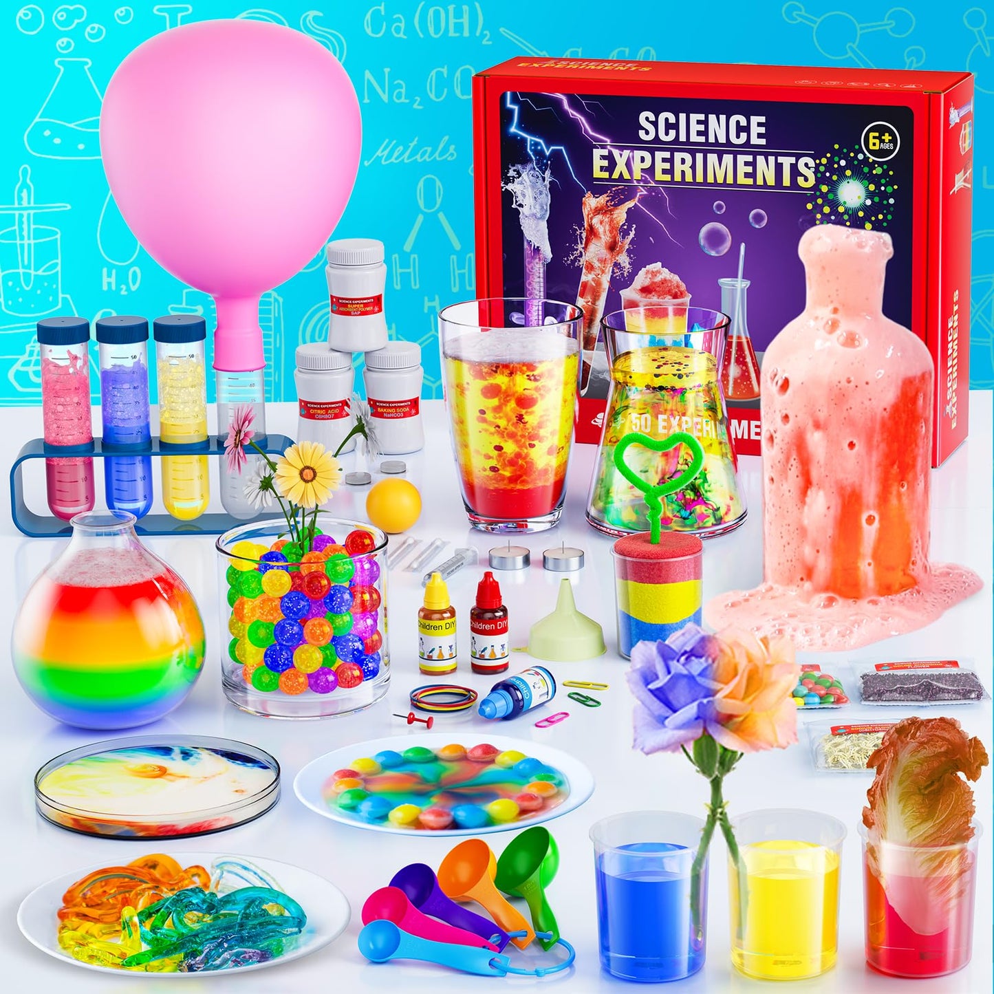 50+ Lab Experiments Science Kits For Kids - Stem Projects Educational Scientific Toys For Kids 4 5 6 7 8 9 10 12 Years Old, Christmas Birthday Gifts For Boys And Girls, Learning & Education