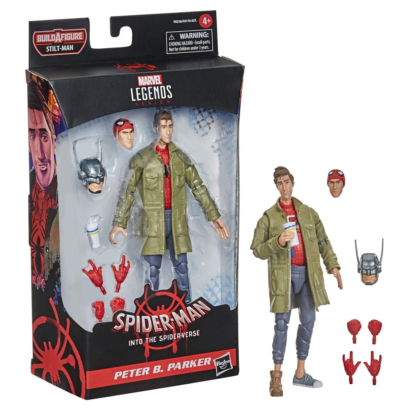 Spider-Man Hasbro Marvel Legends Series Into The Spider-Verse Peter B. Parker 6-Inch Collectible Action Figure Toy For Kids Age 4 And Up