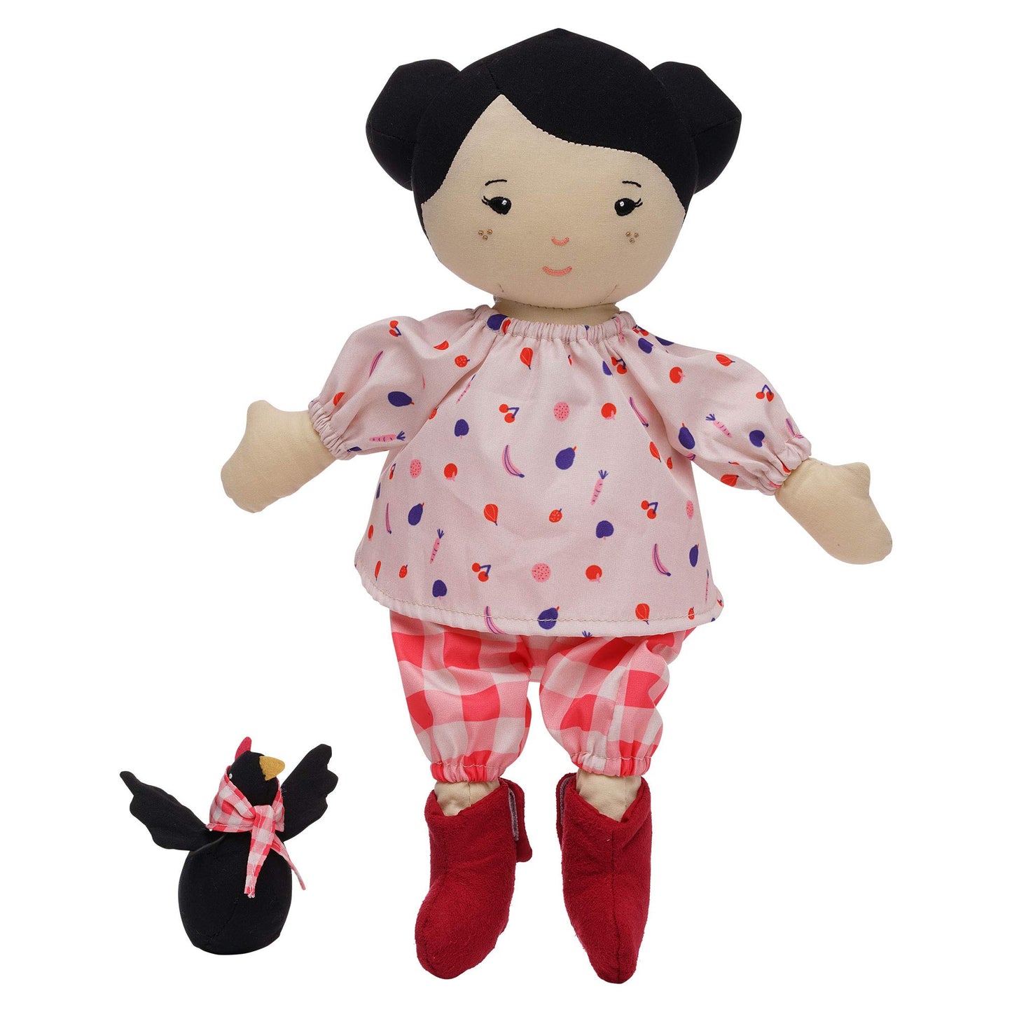 Manhattan Toy Playdate Friends Nico Machine Washable And Dryer Safe 14 Inch Doll With Mini Rooster Stuffed Animal