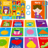 51 Pcs Spanish Baby Cognitive Flashcards, Double Sided Printed 7 In 1 Colorful Cards Alphabet, Numbers, Foods, Animals, Shapes,