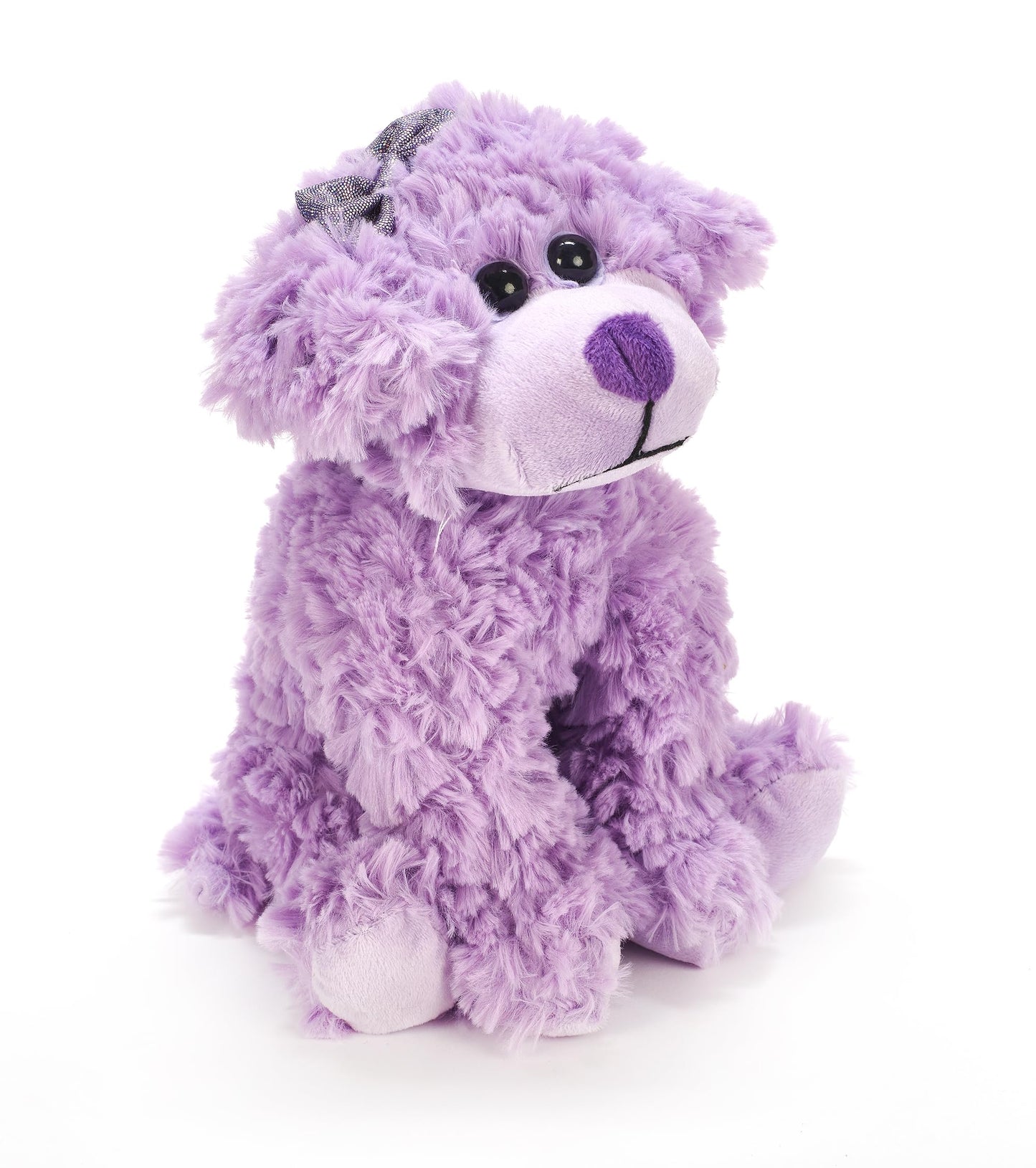 The Petting Zoo Scruffy Dog Stuffed Animal, Gifts For Girls, Purple Dog Plush Toy 9 Inches